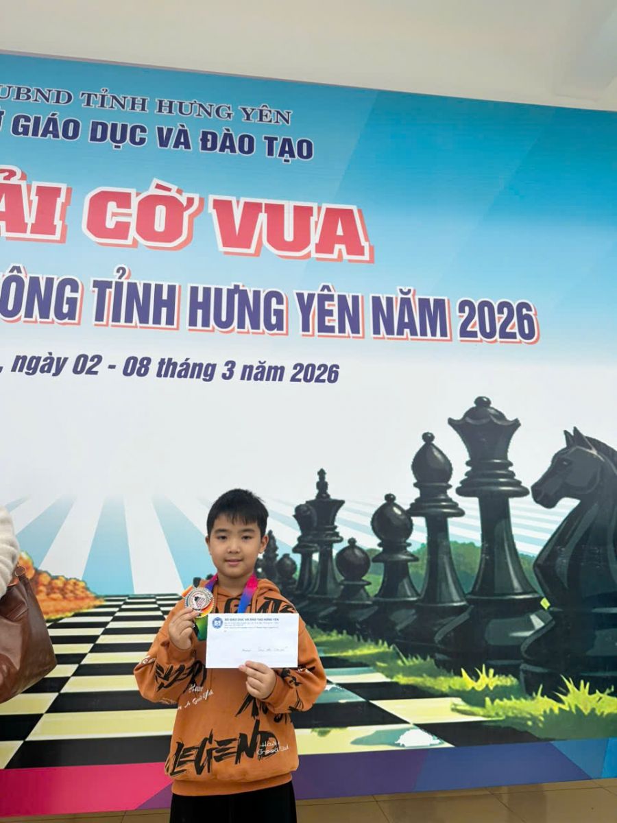 KẾT QUẢ GIẢI CỜ VUA HỌC SINH PHỔ THÔNG KHỐI TIỂU HỌC TỈNH HƯNG YÊN